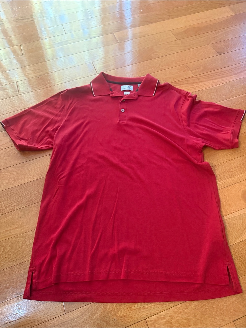 Ashworth Red Polo with Contrast Piping